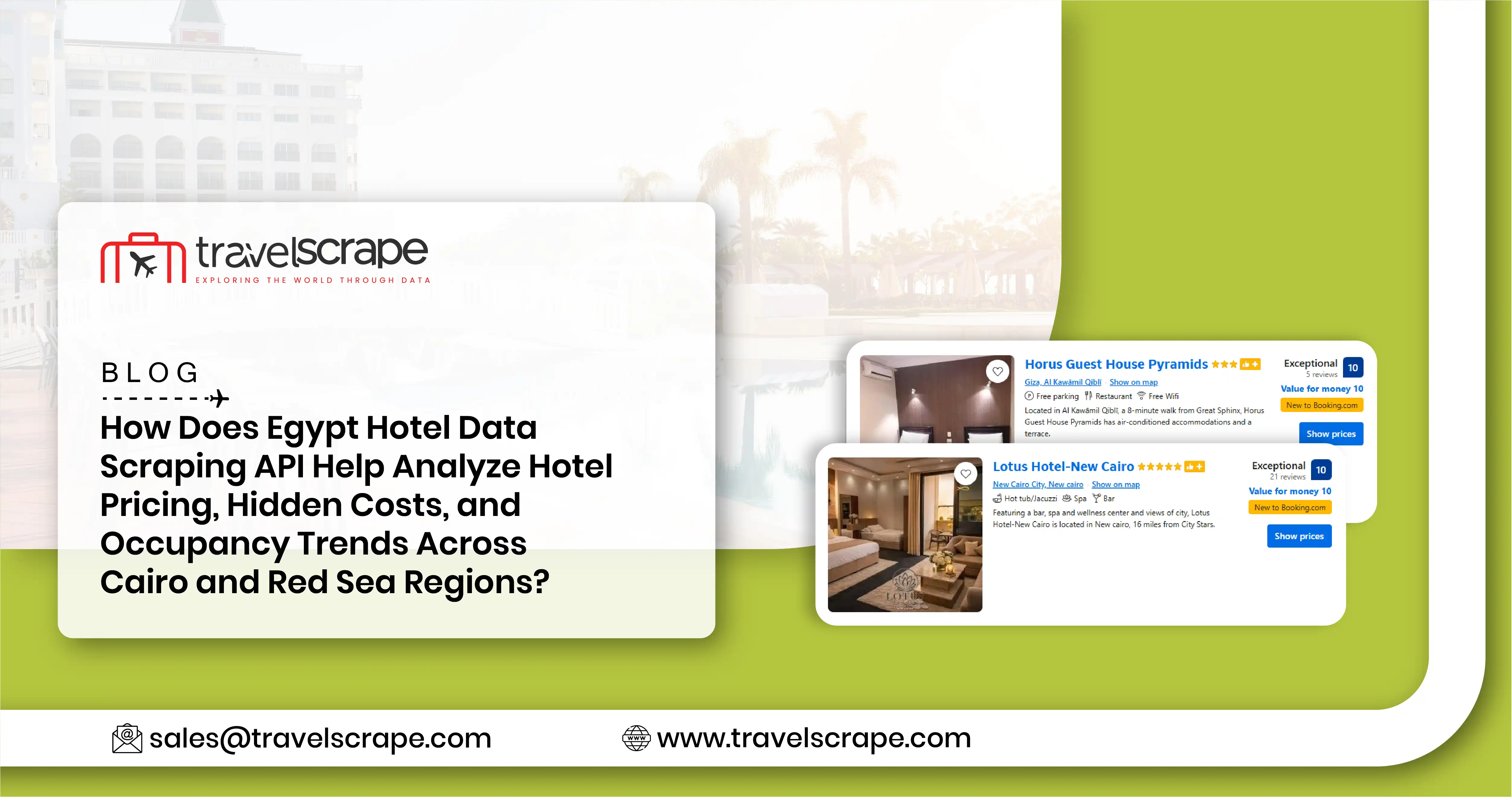 Egypt Hotel Data Scraping API Across Cairo and Red Sea Regions